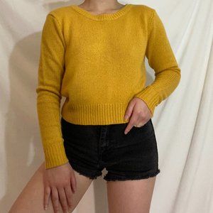 Mustard Yellow Knit Sweater